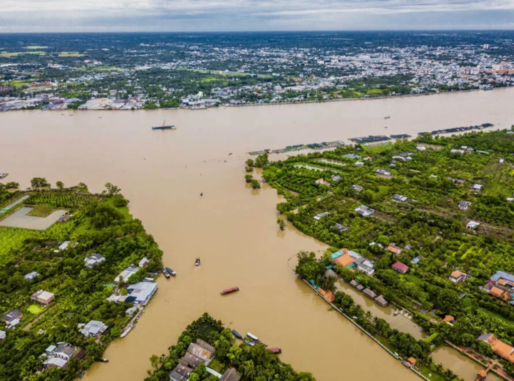 Vinh Long and An Binh Island. Mekong Delta