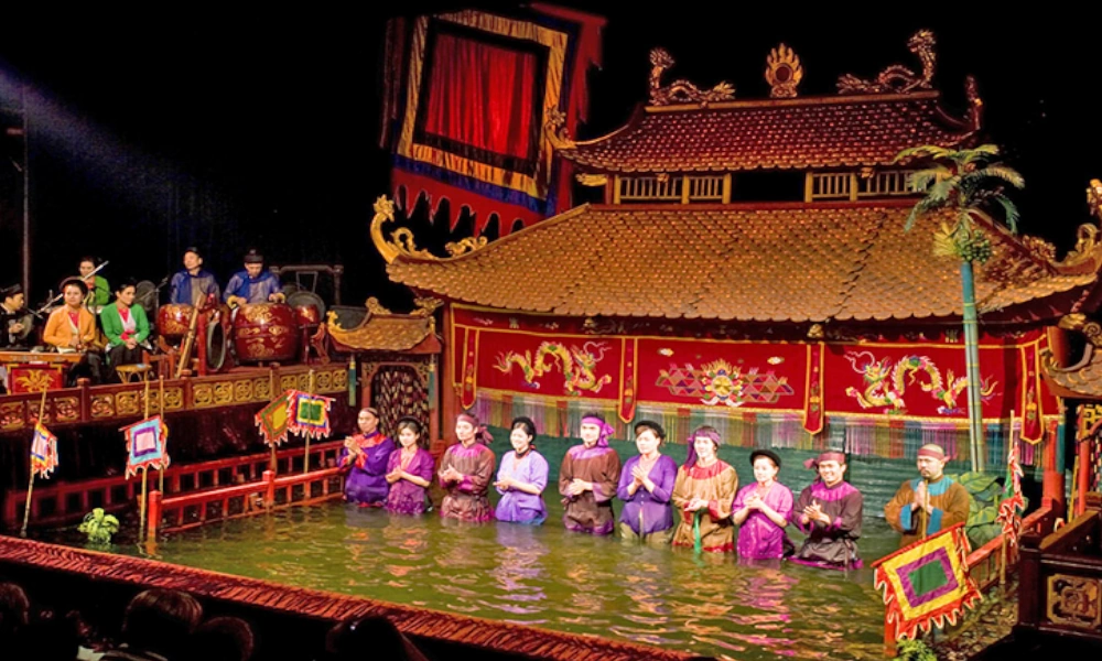 Water Puppet Show at Thang Long Theatre in Hanoi.